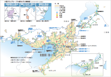 大阪ガス供給エリア